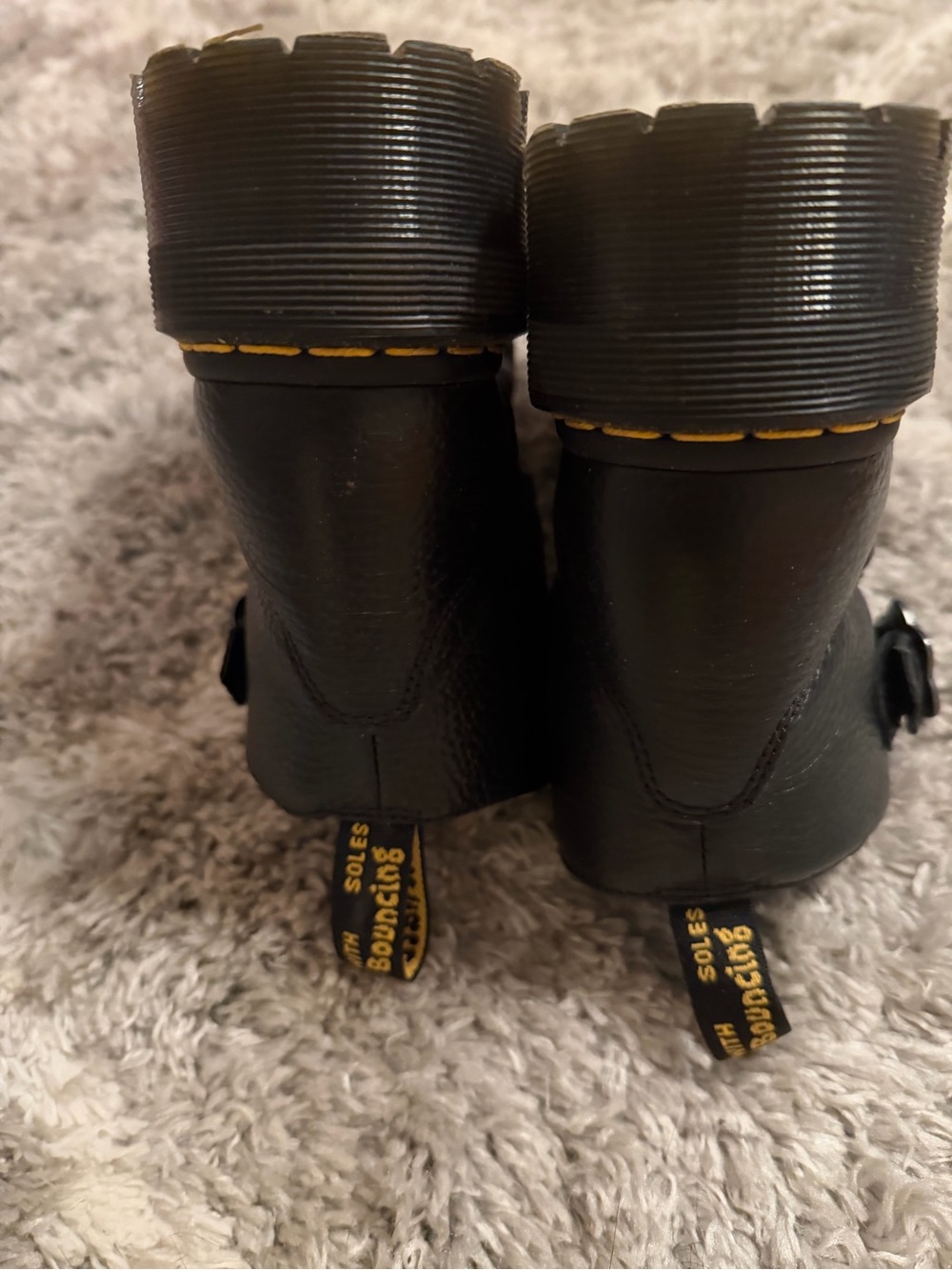 Dr. Martens Devon Flower Leather Platform Boots - Picture 10 of 12